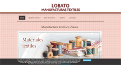 Desktop Screenshot of lobatomanufacturastextiles.com