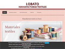 Tablet Screenshot of lobatomanufacturastextiles.com